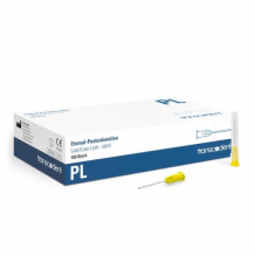 Transcoject aiguilles endo Luer 0.9x23mm jaunes