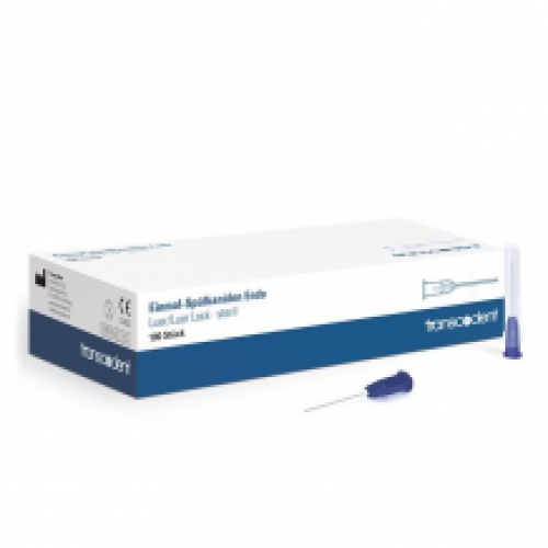 Transcoject Aiguilles pour endo Luer 0,4x23mm bleu G27 - 100 pcs