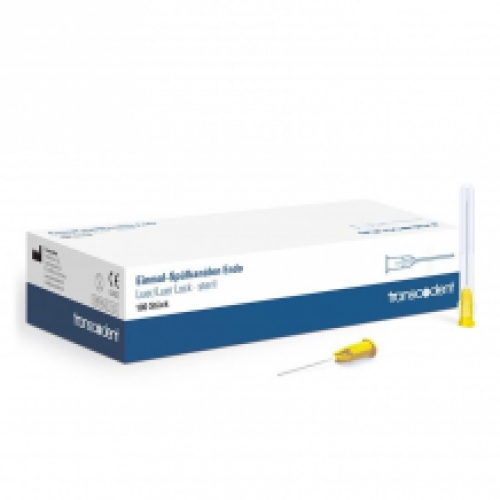 Transcoject Endo-Luer 25G 0,5x42mm geel 100 st