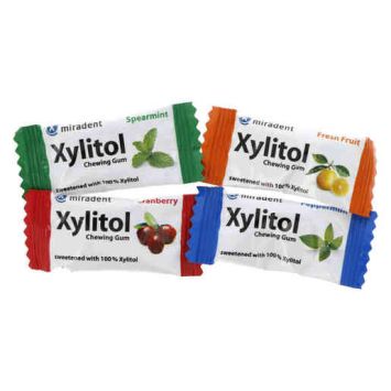 Miradent Xylitol Chewing Gum - assortiment dispenser 200 pcs