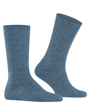 FALKE Nelson Heren Bootsokken Denim