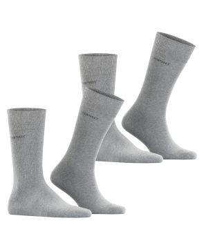Esprit Basic Uni 2-Pack Heren Sokken Grijs