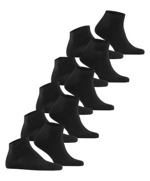 Esprit Solid 5-Pack Heren Sneakersokken Zwart