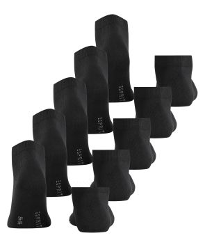Esprit Solid 5-Pack Heren Sneakersokken Zwart