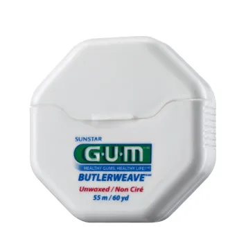 Gum ButlerWeave® waxed floss menthe - 55 mètres