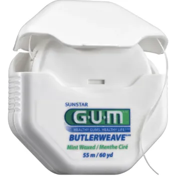 Gum ButlerWeave® waxed floss menthe - 55 mètres