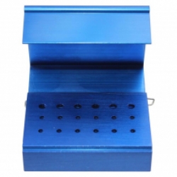 Borenblokje Shofu blauw alu voor 12 FG en 6 RA