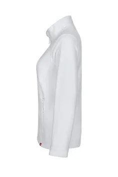 Polarfleece jasje dames polyester wit 