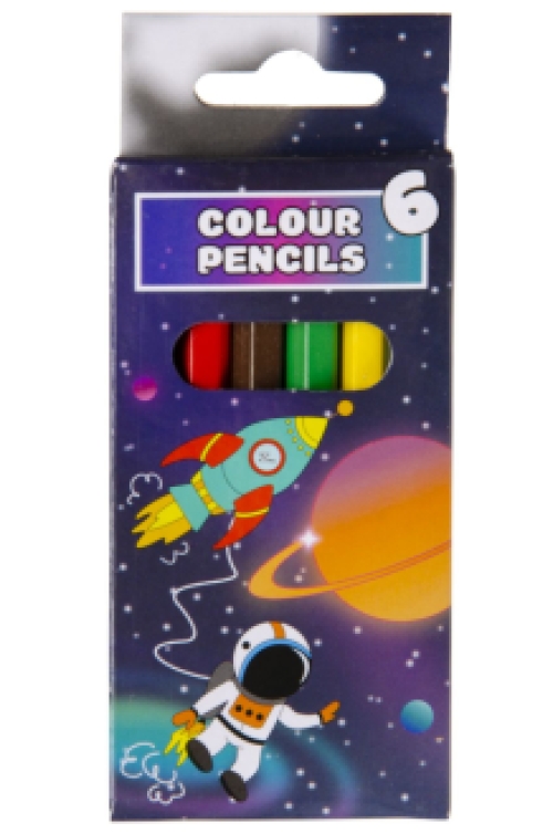 Kleurpotloodjes Space Adventure 6stuks/doos x 24 doosjes