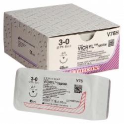 Vicryl Rapide 3-0 J-1 V76H 17mm coupante