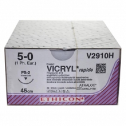 Vicryl Rapide 5-0 FS-2 V2910H 19mm coupante