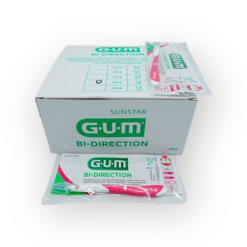 Gum brosses Bi-Direction 1,2 mm, rose - en vrac 36 p/boîte