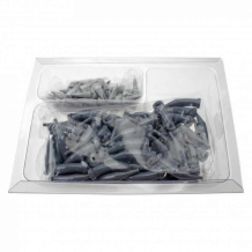 Tubes & Plugs gris (standaard tip) 100 pcs