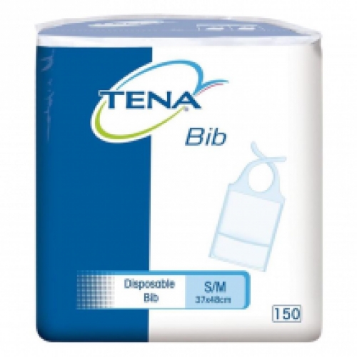 Buidelslabben 2-laags 37 x 46 cm Tena Bib Ecopack 6x150 st