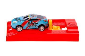 Afschietbare raceauto met lanceerinstallatie 24 stuks
