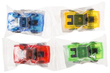 Transparante auto met krachtige pullback motor 36 stuks