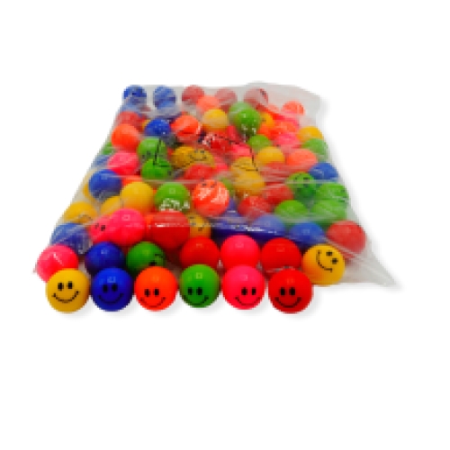 Balles sautantes Smiley 33mm 100pcs