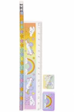 Set d'écriture licorne 24 pcs