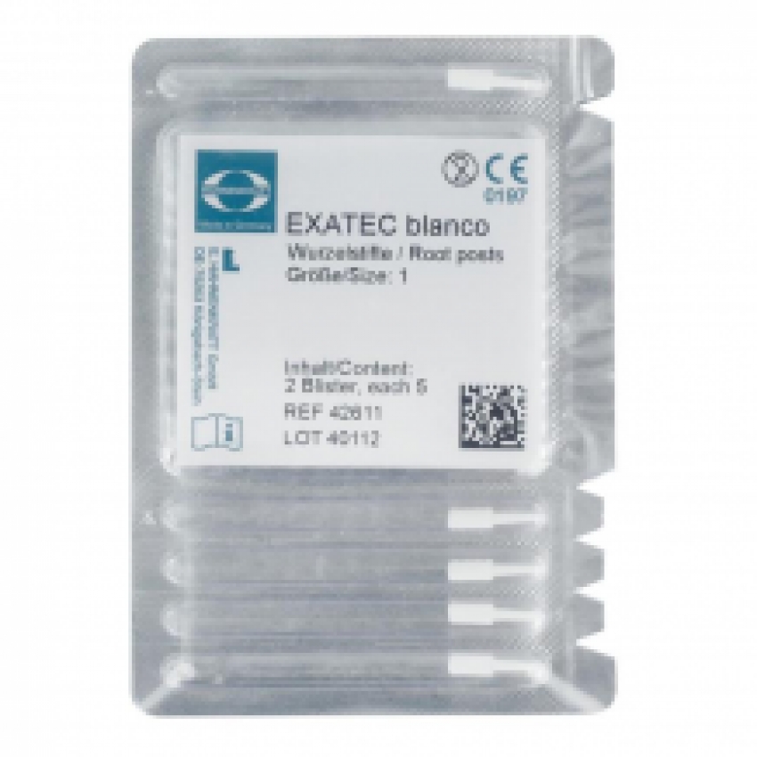 Exatec blanco Wortelstift wit 10 st