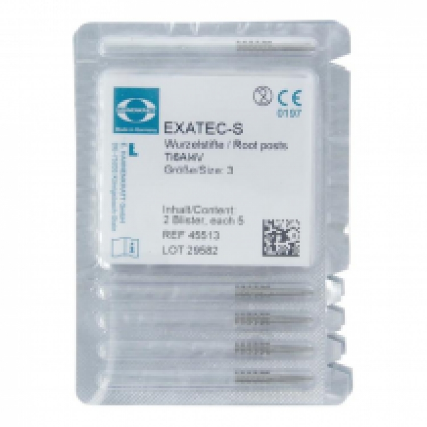 Exatec S Titan-stift blauw size 3 - 10 st