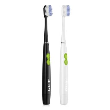 Gum Sonic Daily brosse à dents à batterie blanche par 4 pièces