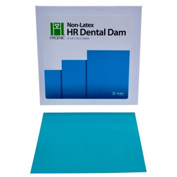 HYGENIC digues non latex 150mm x 150mm vert sarcelle 15 pcs