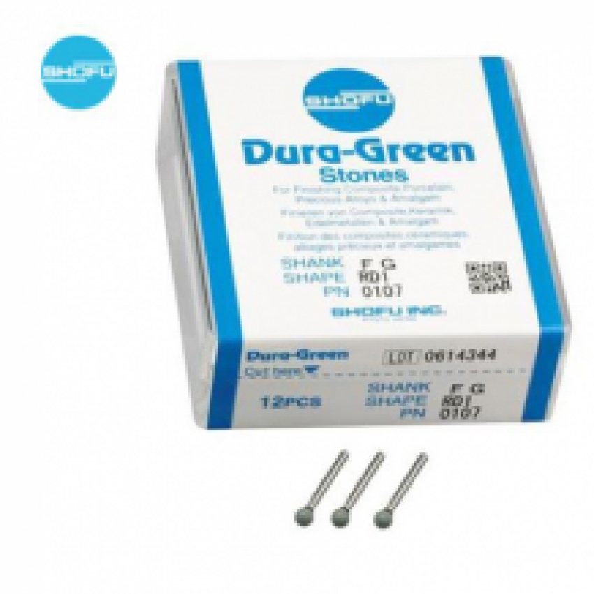 Dura-Green Stones RD1 FG 0107 12 pcs