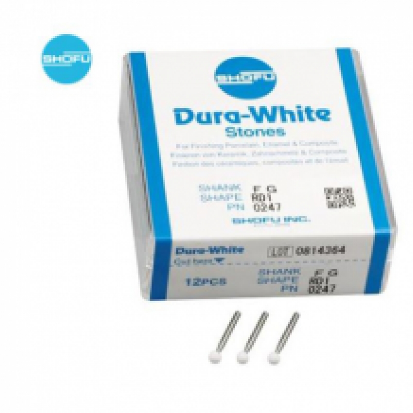 Dura-White Stones RD1 FG 0247 12 pcs