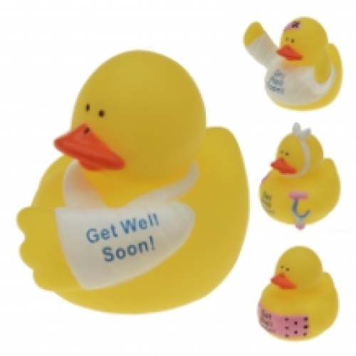 Badeend 'Get well soon' (24 stuks)