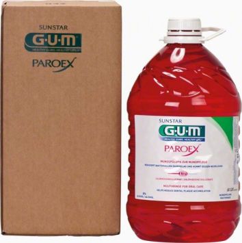 GUM PAROEX bain de bouche (CHX 0,12 %) - 5 l +pompe incluse