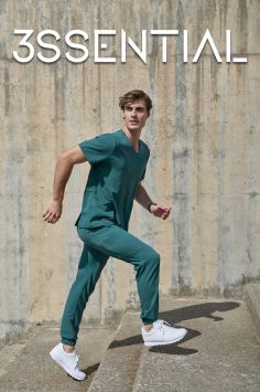 3ssential Pure Stretch Jogger Unisex nachtblauw
