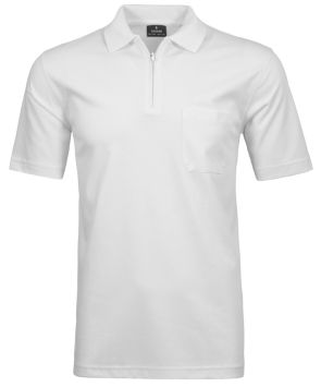 Ragman soft knit Ultimate polo Wit