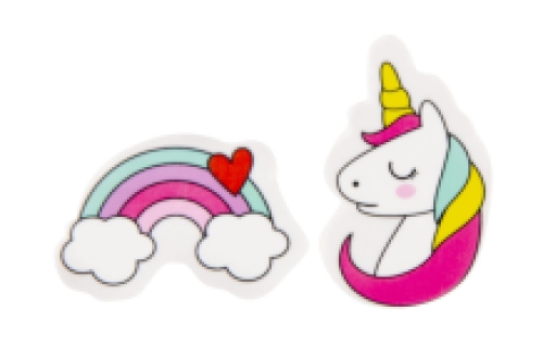 Licorne et Arc-en-Ciel gommes 36 pcs