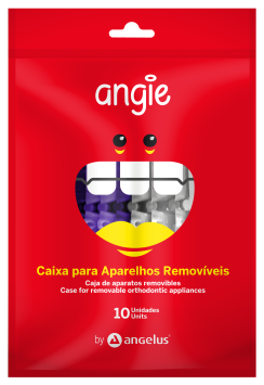 Bewaardoosjes Angie voor Ortho Retainers wit&paars 10 st