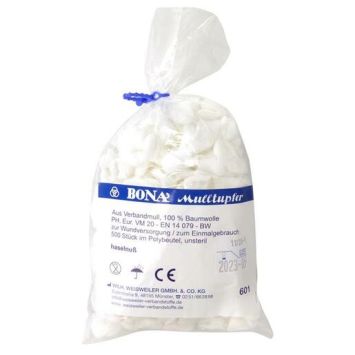 Wilweis Bona compresses de gaze non stériles noisette (S) 500pcs