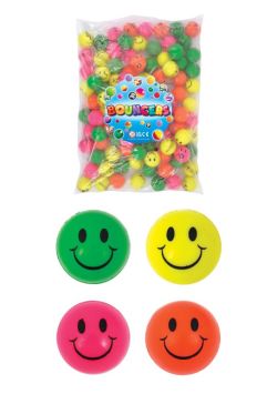 Balles sautantes Smiley 33mm 100pcs
