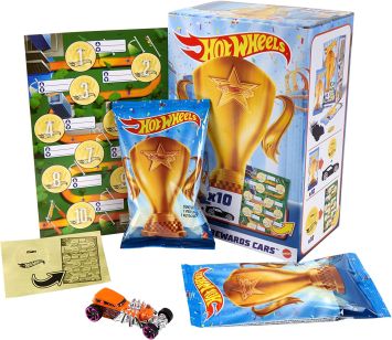 Hotwheels by Mattel : 10 voitures dans un présentoir surprise