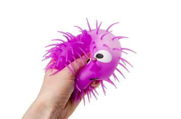 Stretchy et Squeezy balle anti-stress avec smiley 14cm 12pcs/display