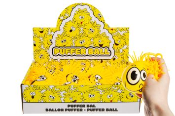 Ballons Stretchy en Squeezy Smiley, 12 pièces / présentoir