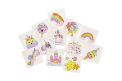 Tatouage de licorne 48 sacs avec 12 sortes différentes