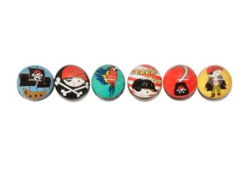 Balles rebondissantes Pirates 32mm 50 pcs