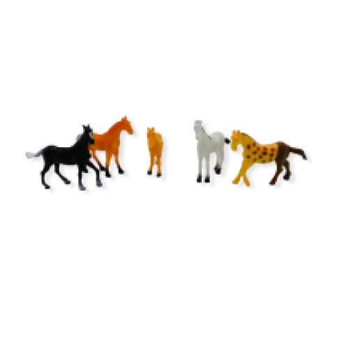 Chevaux miniatures 5 cm 10 sortes par 48 pcs