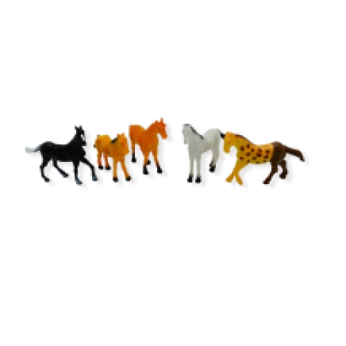 Chevaux miniatures 5 cm 10 sortes par 48 pcs