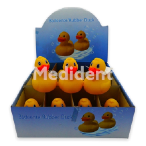 Badeendjes 10cm in display doos 12 stuks