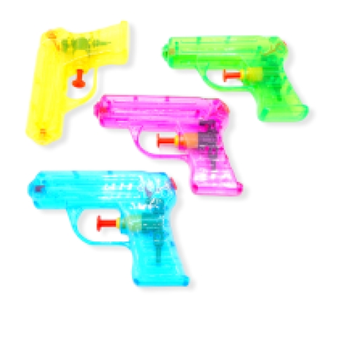 Neon Water Guns pistolet à eau 11 cm 6 coleurs 60pcs par boite