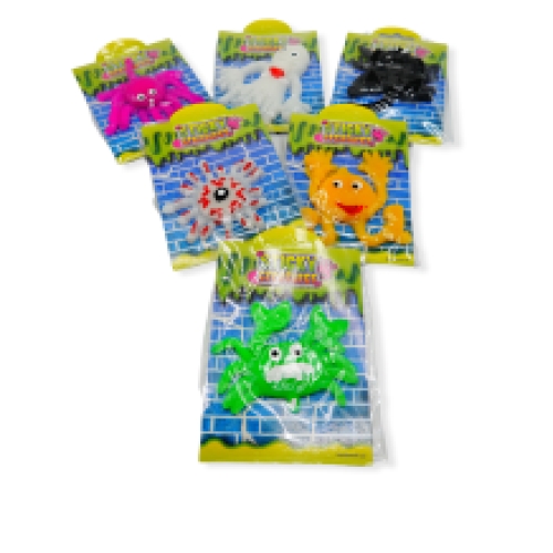 Sticky monsters 9-11 cm 48 stuks