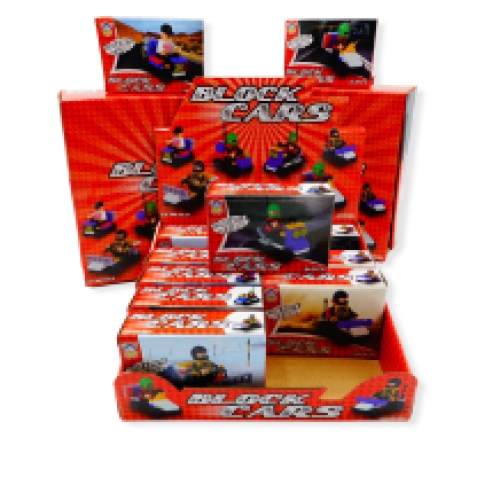 Block Cars 6 kits differents 12 par boite