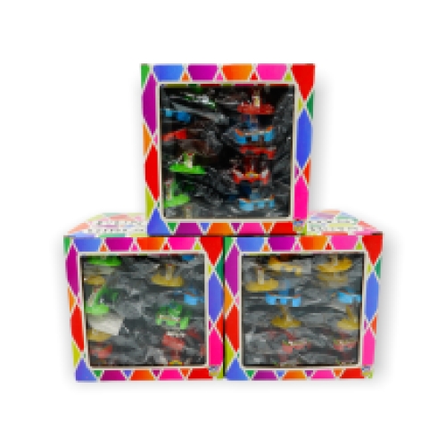 Go-cart avec lance clefs 4 sortes 24 pcs