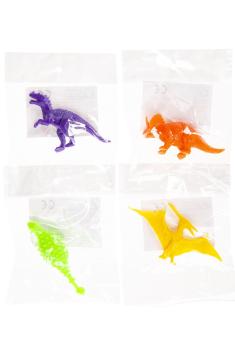 Dino's glow in the dark 4 soorten verpakt per 60 stuks
