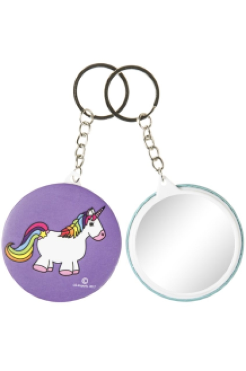 Porte-clés Licorne avec miroir 48 pcs
